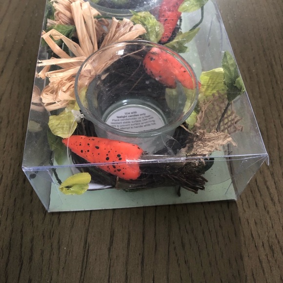 Pier 1 Imports Easter/Spring Decorative Tealight Carrot Wreath Ensemble Set NEW! - Picture 5 of 7